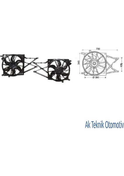 Fan Motoru 12V Astra G-H Zafira A 14 16 18