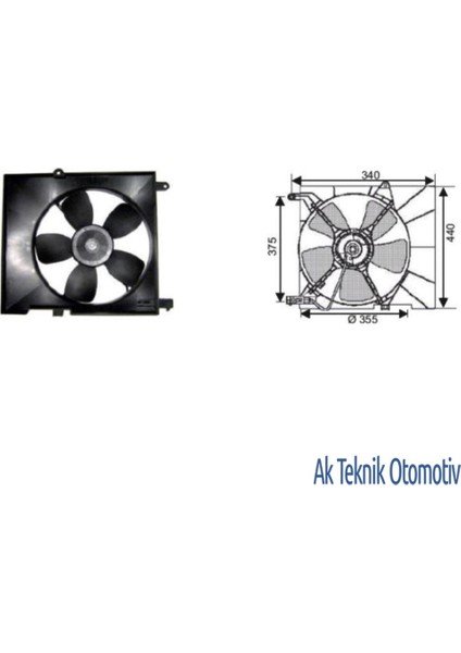Fan Motoru 12V Chevrolet Avea Kalos 1.6