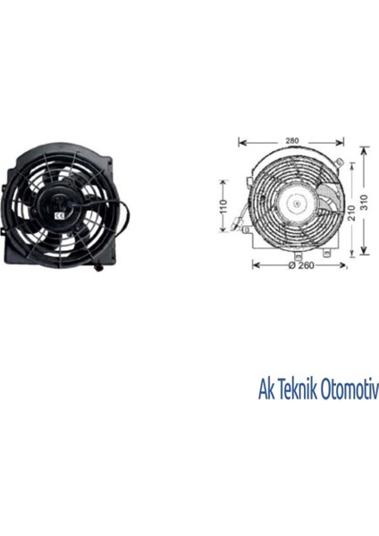 Fan Motoru 12V Corsa Combo 14I 00..08 Klimali