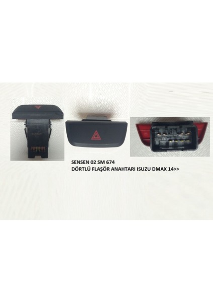 Dörtlü Flasor Anahtarı Isuzu Dmax 2014-