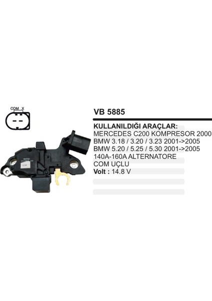Konjektor 12V Bmw 318.520 Mercedes Kompresor