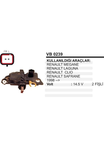 Konjektor 12V Renault Clio Kango Megane Safrane