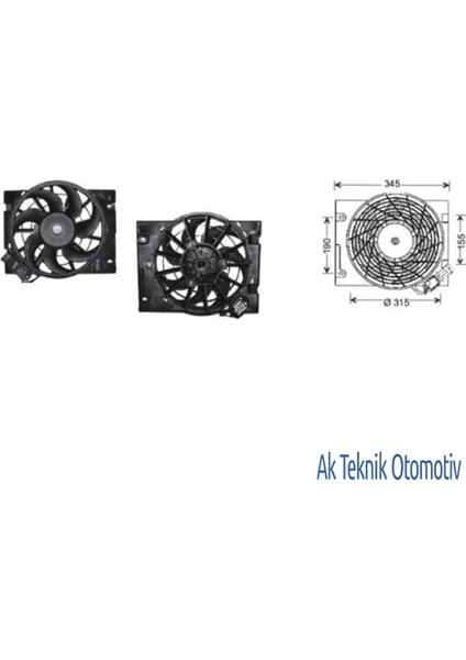 Fan Motoru 12V Astra G 14 Zafira 16 18 Klimali