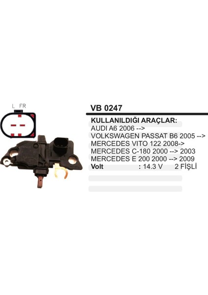 Konjektor 12V Audi A6 Passat Merc.vito C180 E200