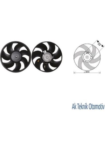Fan Motoru 12V Fiesta Escort 13 14 16 Benzinli