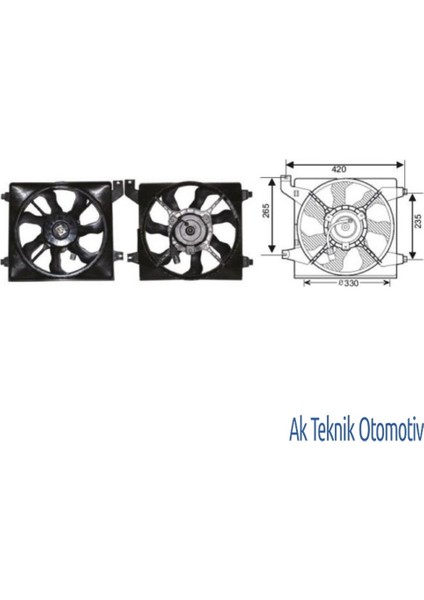 Fan Motoru 12V Hyundai Era 1.4 Klimali
