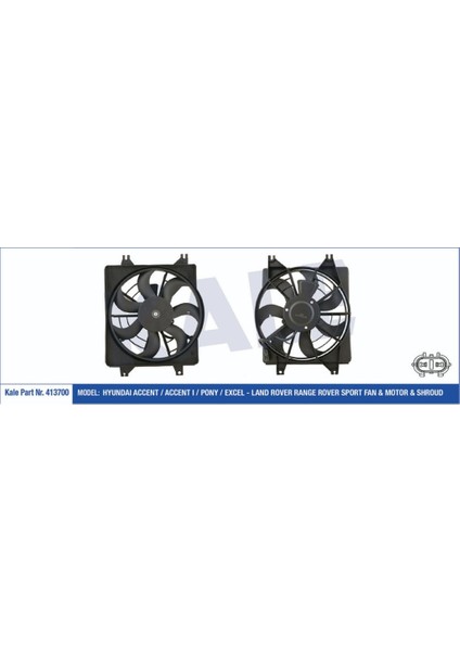 Fan Motoru Davlumbazlı Accent 1.3 1.3ı 12V 1.5ı 1.5ı 1994-2000