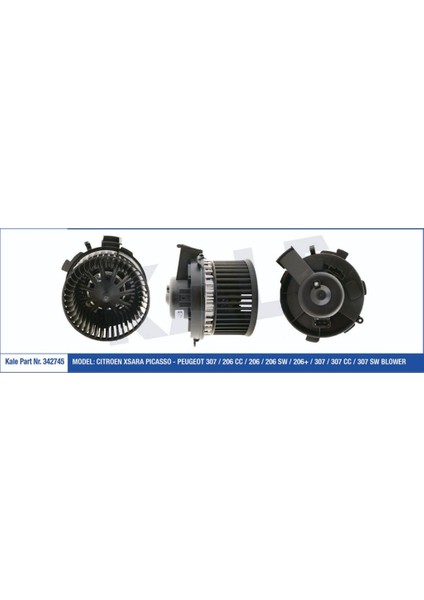 Kalorifer Motoru 12V Xsara Picasso P307 P206 cc Sw P206+ P307