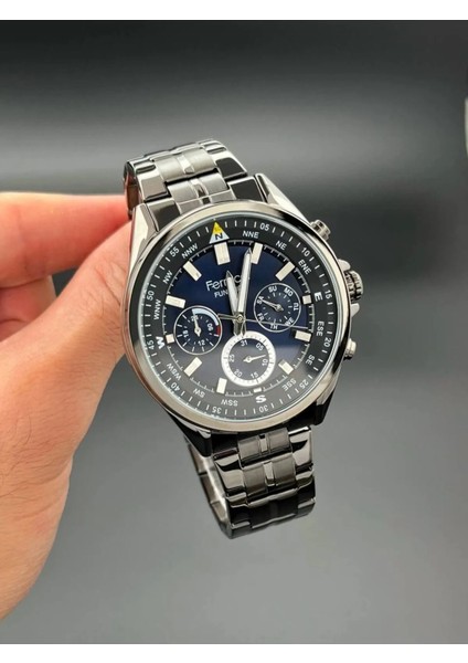 Füme Renk Çelik Full Fonksiyonlu+Takvimli Erkek Kol Saati+Bileklik modelleri