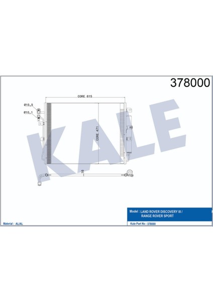 Klima Kondenseri Landrover Dışcovery Range Rover Sport