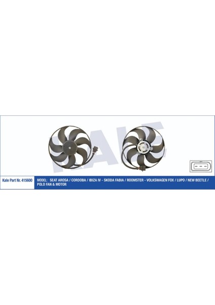 Fan Motoru Davlumbazlı Polo 1.4 1.6 1995-1999