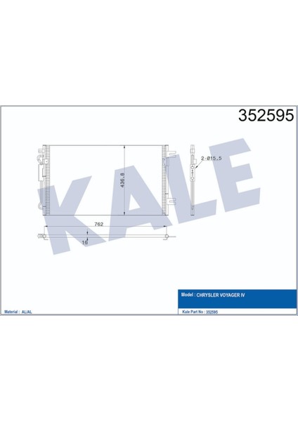 Kondenser Voyağer Iv 2.8 Crdi 2004-