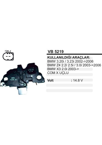 Konjektor 12V Bmw 520 2.0ı 530 3.0ı 2003->