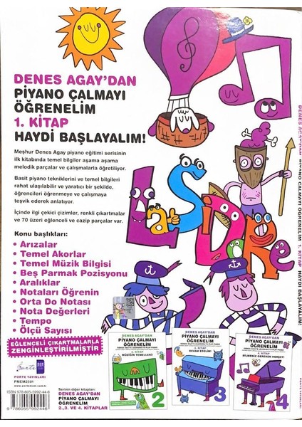 Piyano Çalmayı Öğrenelim 1. Kitap - Denes Agay