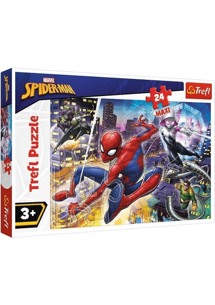 PUZZLE-14289 Spiderman 24 Parça Maxi Çocuk Puzzle