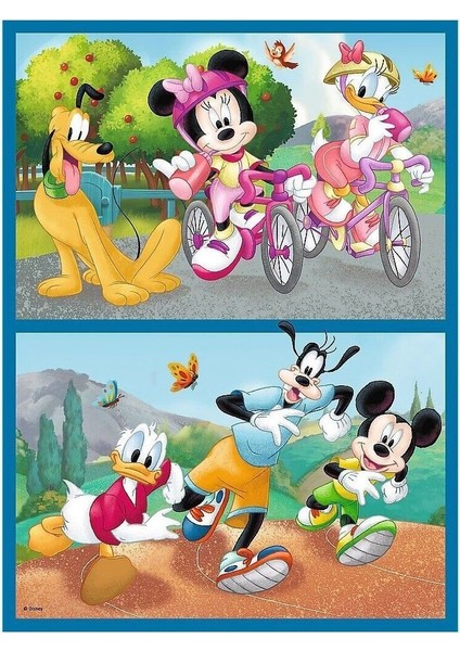 PUZZLE-93344 2ın1 Disney Puzzle -Trefl