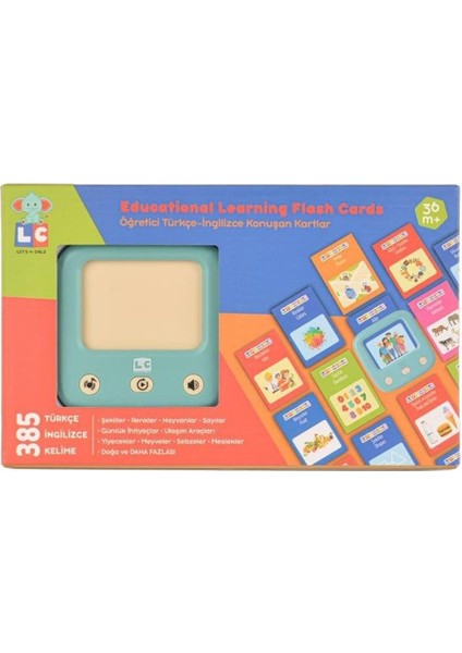 LC-31050 Öğretici Türkçe-Ingilizce Konuşan Flash Kartlar -Let's Be Child