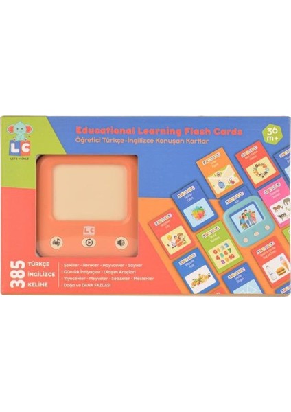 LC-31050 Öğretici Türkçe-Ingilizce Konuşan Flash Kartlar -Let's Be Child