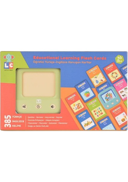 LC-31050 Öğretici Türkçe-Ingilizce Konuşan Flash Kartlar -Let's Be Child