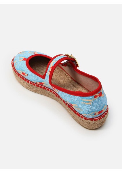 Paris Turkuaz Kadın Düz Espadril modelleri