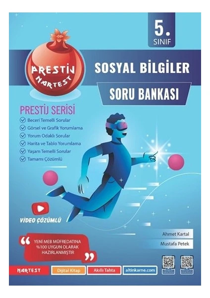 Nartest Yayınevi Nartest 5.sınıf Prestij Sosyal Bilgiler Soru Bankası