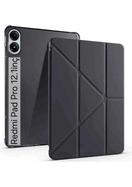 Xiaomi Redmi Pad Pro 12.1inç Için Kılıf Katlanır Kalemlikli Standlı Akıllı Case