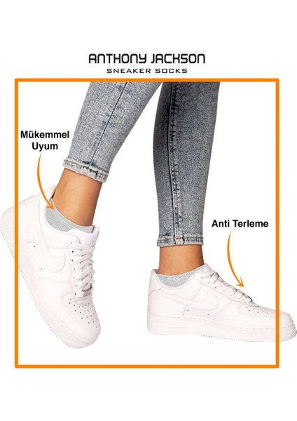 10'lu Kutu Bambu Premium Dikişsiz Bay - Sneaker Çorap