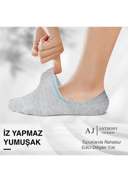 10 Çift Kutulu Bambu Premium Unisex Dikişsiz Görünmez Kaymaz Slikonlu Babet Çorap Brook fiyatları