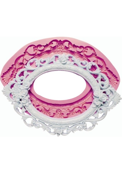 Büyük Boy Çerçeve 34CM Silikon Kalıp K-003