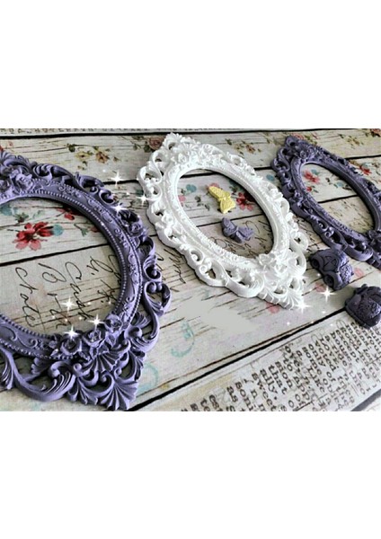 Büyük Boy Çerçeve 34CM Silikon Kalıp K-003