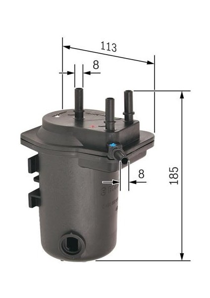 Renault Clio 2 / Symbol 1.5 Dci Bosch Mazot Yakıt Filtre 2001-08