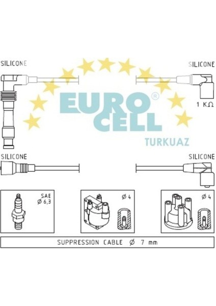 Buji Kablosu Astra F 20 16V 91-98 Vectra A 20 16V 88-95