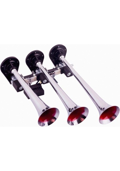 Korna Havali Uclu 12V Krom