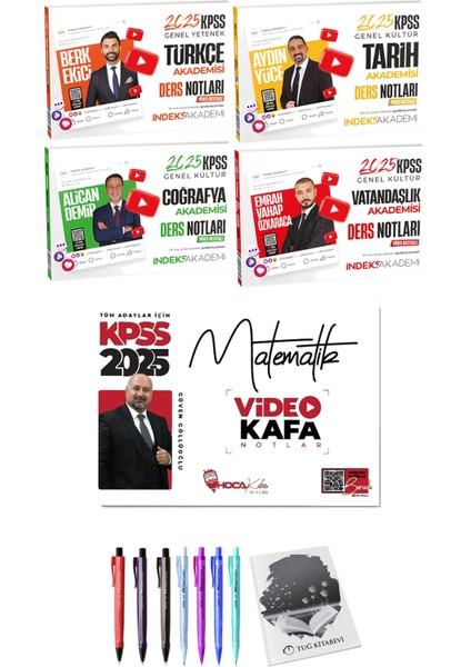 2025 Kpss Matematik Video Kafa Notlar - 2025 Kpss Türkçe Tarih Coğrafya Vatandaşlık Akademisi Video Ders Notları