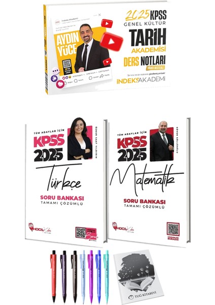 2025 Kpss Türkçe Matematik Soru Bankası - 2025 Kpss Tarih Akademisi Video Ders Notları