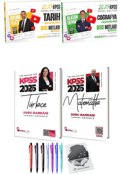 2025 Kpss Türkçe Matematik Soru Bankası - 2025 Kpss Tarih Coğrafya Akademisi Video Ders Notları