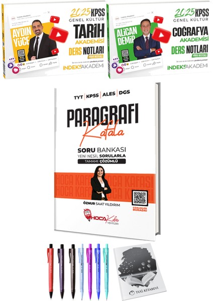 Paragrafı Kafala Soru Bankası - 2025 Kpss Tarih Coğrafya Akademisi Video Ders Notları