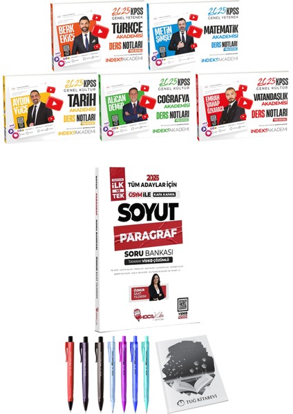 Soyut Paragraf Soru Bankası - 2025 Kpss Türkçe Matematik Tarih Coğrafya Vatandaşlık Akademisi Video Ders Notları