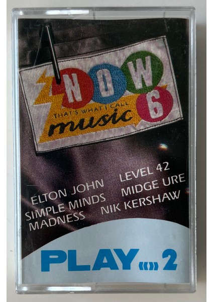 Now Music 6 Play 2 Kaset (Orjnal Dönem Baskı Kaset)