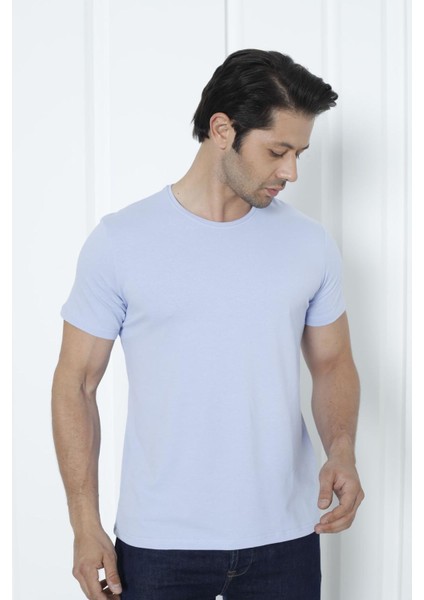 Erkek T-Shirt Standart Kalıp Basic Relaxed Bisiklet Yaka 5 Li Paket Mıxcolor