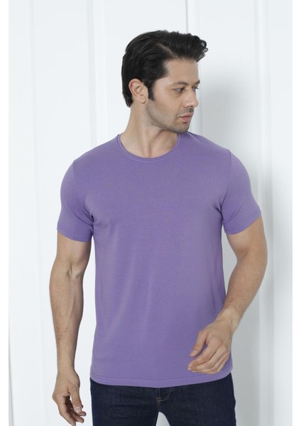 Erkek T-Shirt Standart Kalıp Basic Relaxed Bisiklet Yaka 5 Li Paket Mıxcolor