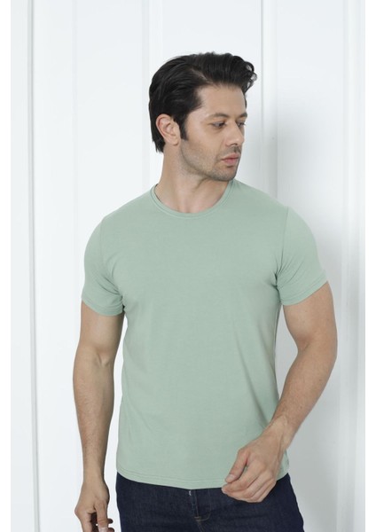 Erkek T-Shirt Standart Kalıp Basic Relaxed Bisiklet Yaka 5 Li Paket Mıxcolor