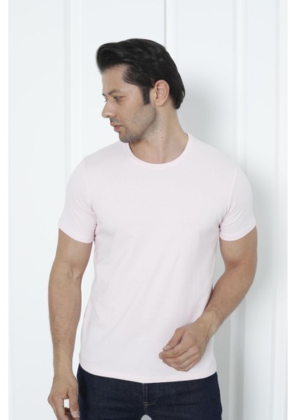 Erkek T-Shirt Standart Kalıp Basic Relaxed Bisiklet Yaka 5 Li Paket Mıxcolor