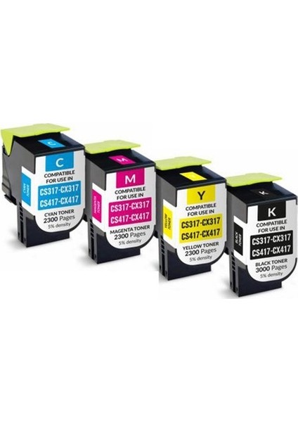 Fast® Lexmark CS317 Kırmızı Toner 2,5k