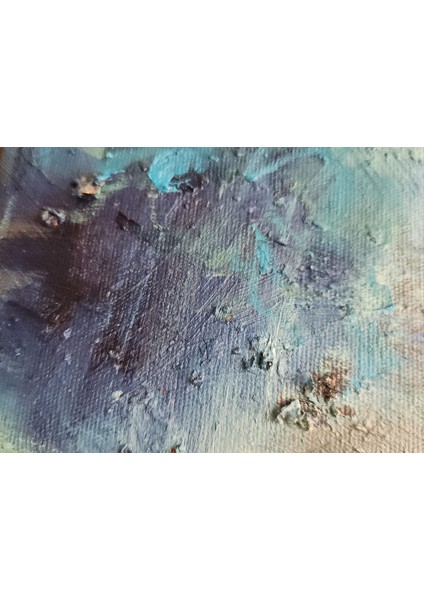 Minimalist Yağlıboya Dokulu Tablo 12x12cm fiyatları