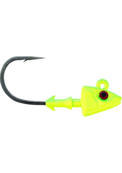 Mustad SD824 Shad Jig Head Ch - Chartreuse-5gr - 3lu - 2-0