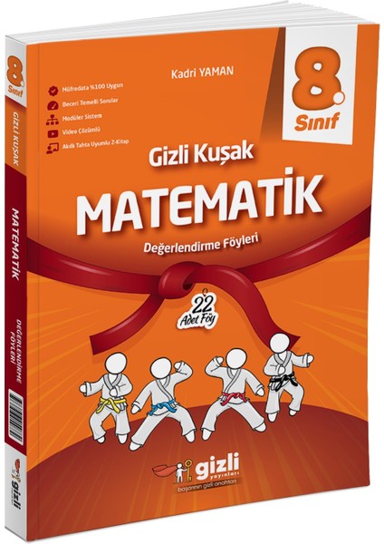 2025 8. Sınıf Matematik Değerlendirme Föyleri Gizli Kuşak Serisi