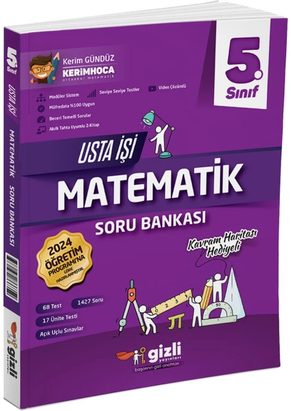 Gizli Yayınları 2025 5. Sınıf Matematik Usta İşi Soru Bankası - Kavram Haritası