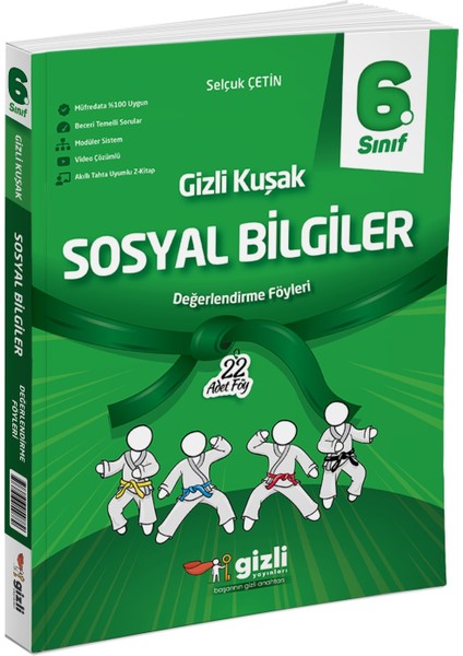 2025 6. Sınıf Sosyal Bilgiler Değerlendirme Föyleri Gizli Kuşak Serisi