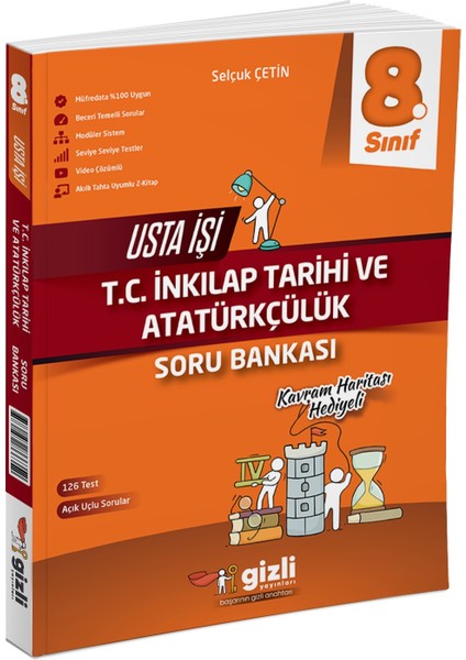 2025 8. Sınıf Inkılap Tarihi Usta Işi Soru Bankası + Kavram Haritası